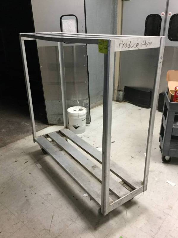lot 320 image: Mobile Aluminum Storage Rack