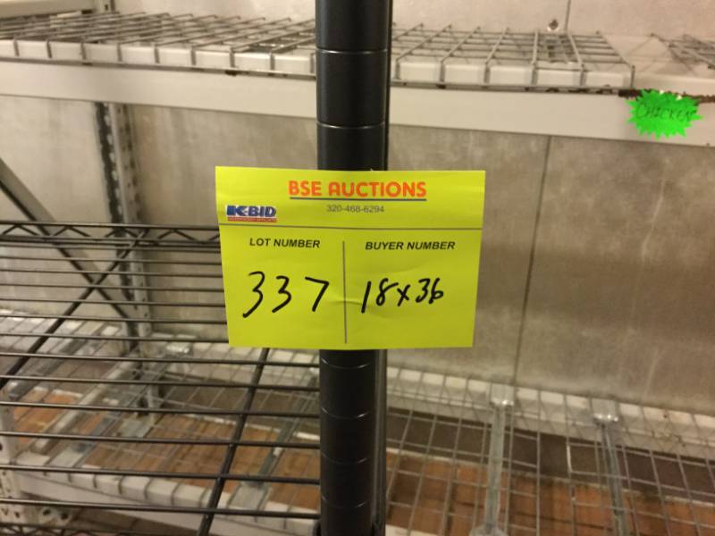 lot 337 image: NSF Storage Rack