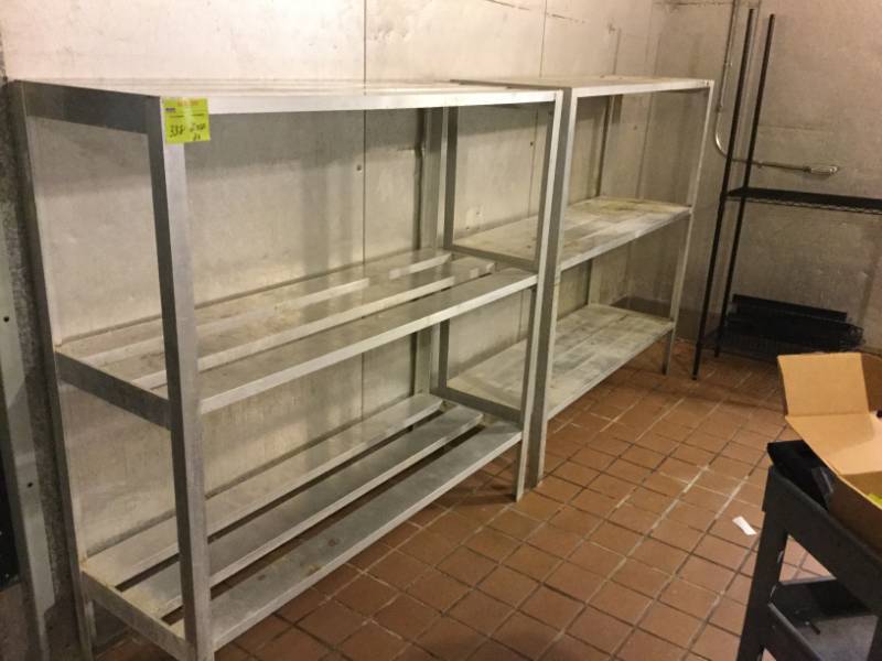 lot 338 image: Aluminum Storage Racks