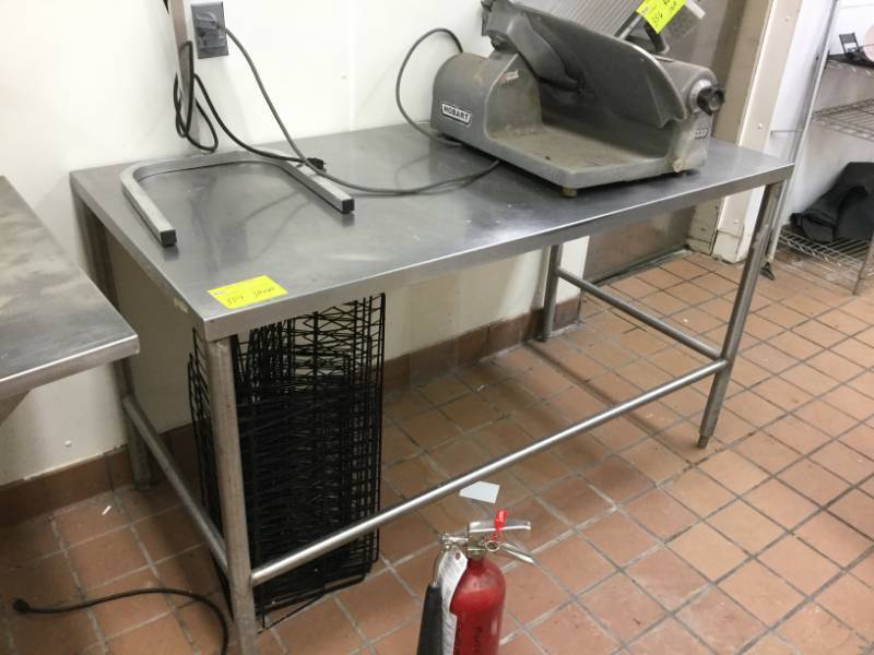 lot 354 image: Stainless Table