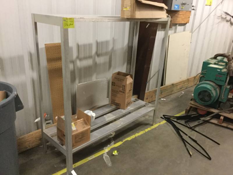 lot 376 image: Aluminum Storage Rack
