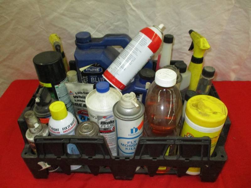 lot 9 image: Cleaners, oil and m,ore