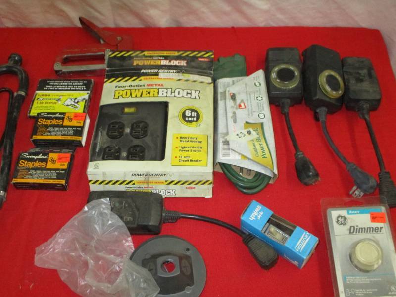 lot 29 image: 120 VAC accessories, Outboard motor water muffs