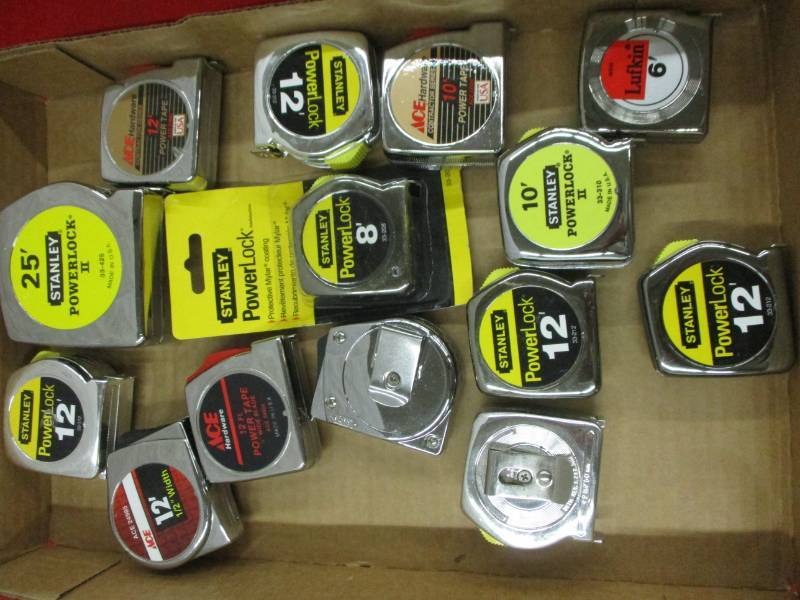 lot 49 image: Box of Tape Measures