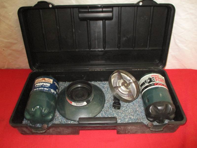 lot 57 image: Nice Propane sunflower Heater in case