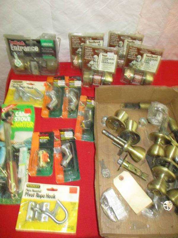 lot 69 image: Hardware, Door knobs and Dead Bolts