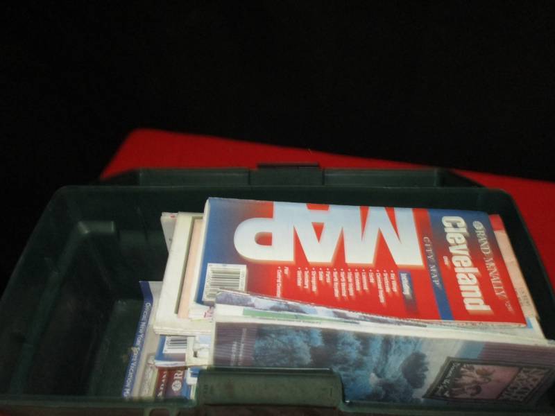 lot 86 image: Tool box with highway maps