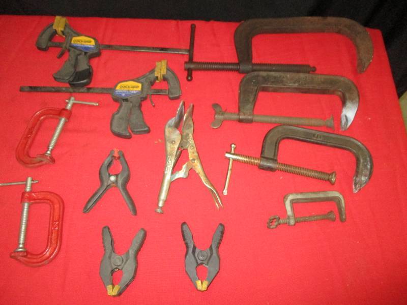lot 95 image: C and Quick Grip Clamps