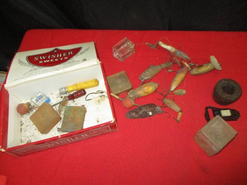 lot 108 image: Swishers Box with tackle