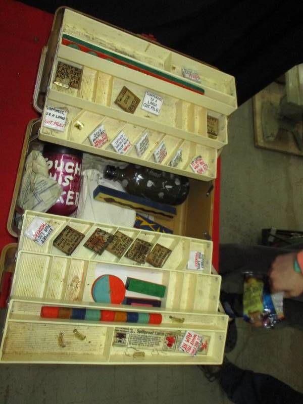 lot 109 image: Tackle Box with pins