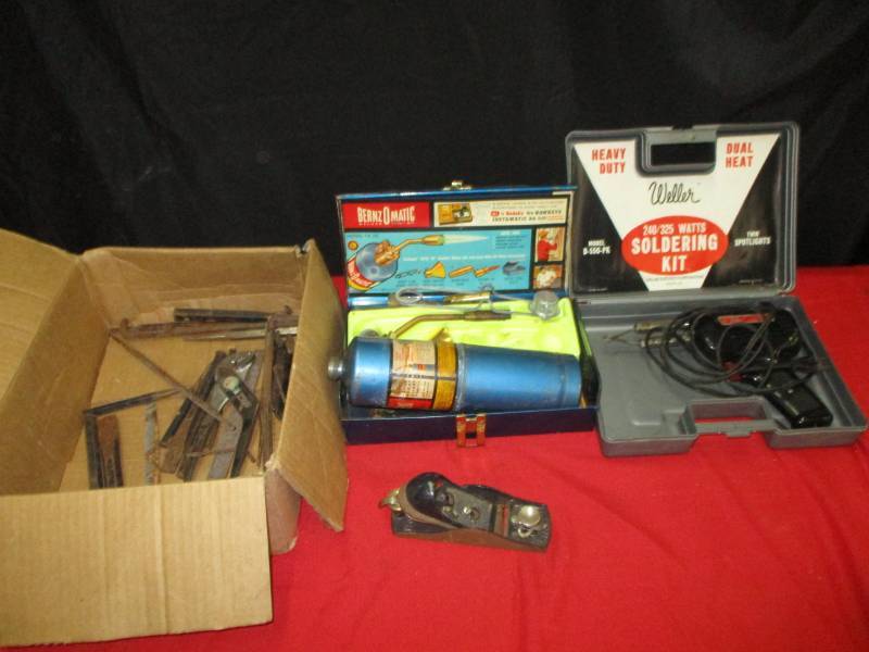 lot 112 image: Torch Kit, Soldering kit, Center Punches