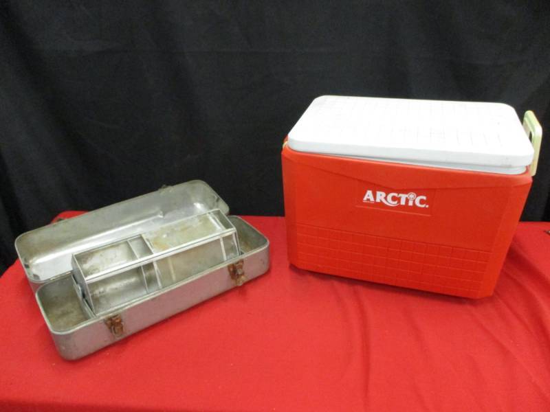 lot 113 image: Tackle Box and Cooler