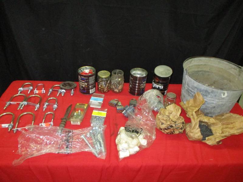 lot 150 image: Misc. Nails, Screws, Bolts