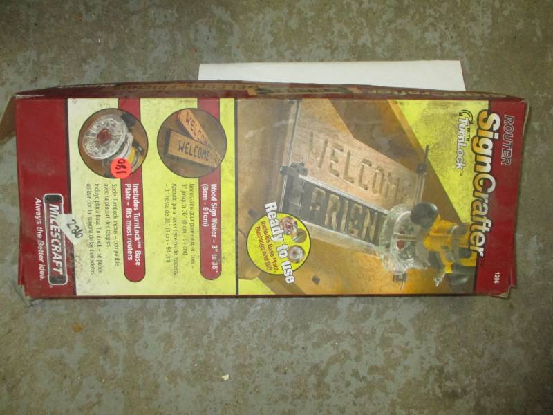 lot 180 image: Sign Crafter