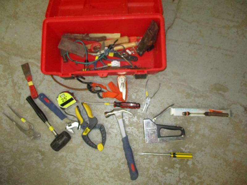 lot 191 image: Stapler, Clamp, Hammer, Misc. Tools