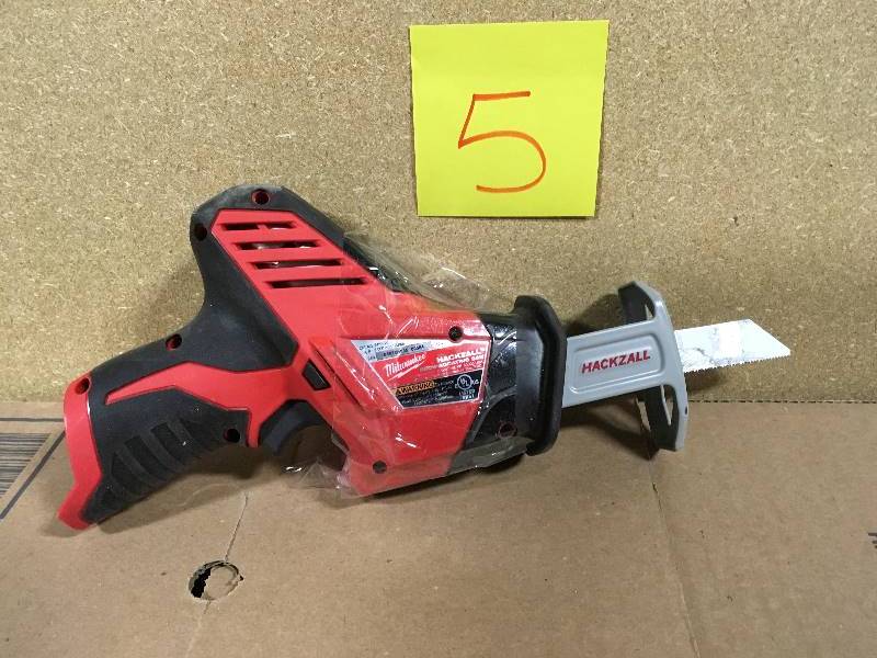 lot 5 image: Milwaukee M12 12-Volt Lithium-Ion HACKZALL Cordless Reciprocating Saw (Tool-Only)  in like new condition