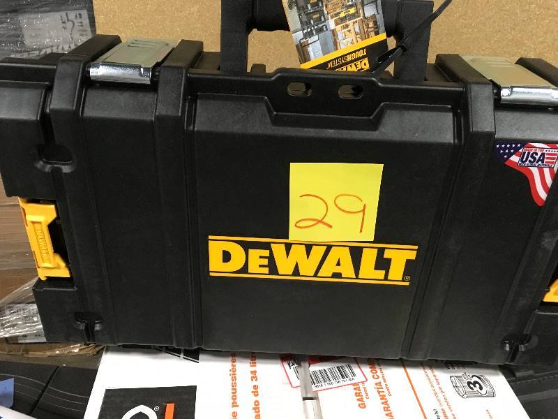 lot 29 image: DEWALT ToughSystem DS130 22 in. Tool Box  in like new condition