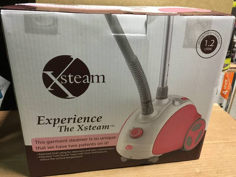 lot 51 image: SAG-38 Professional Garment Steamer - WhitePink  in like new condition