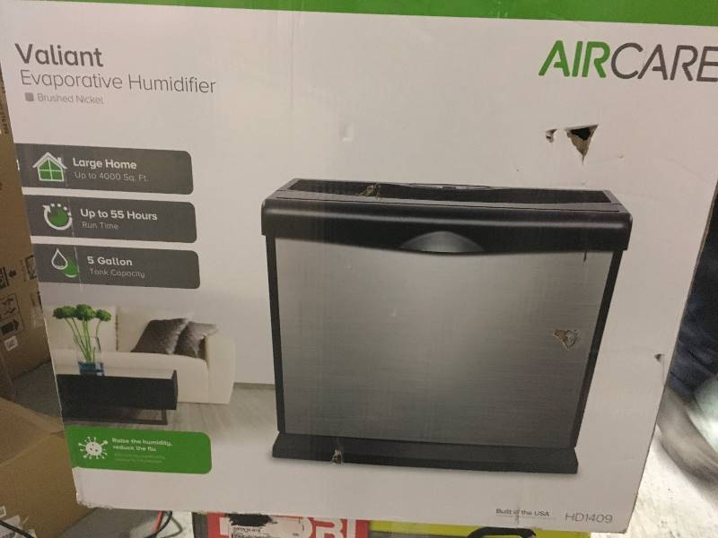lot 96 image: AIRCARE 5 Gal. Evaporative Humidifier for 4,000 sq. ft.not used