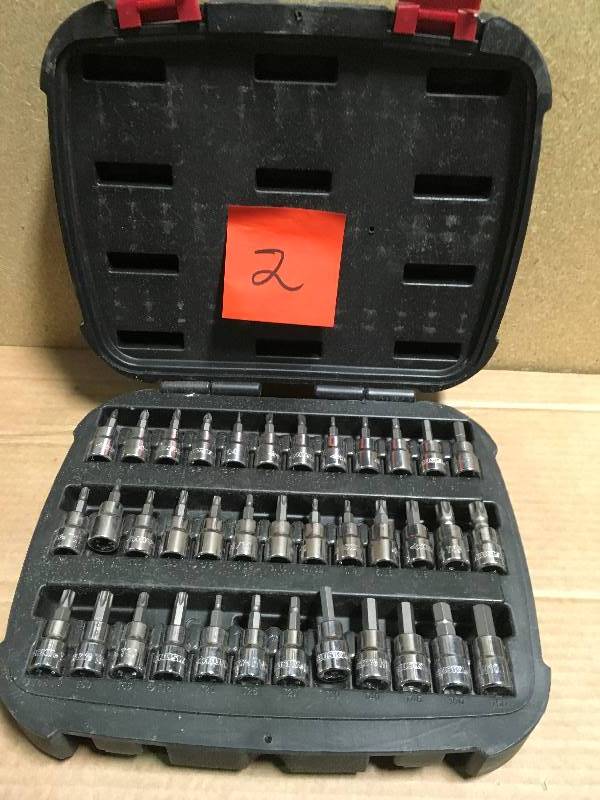Husky 38 in. Drive Master Bit Socket Set (37-Piece) in like new condition