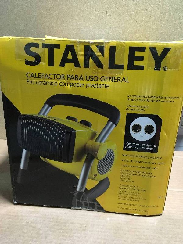 Stanley 1500-Watt Utility Ceramic Portable Heater with Pivot Power in like new condition