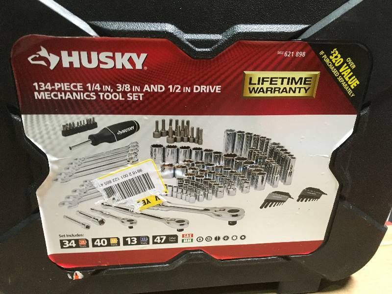 Husky Mechanics Tool Set (134-Piece) in like new condition