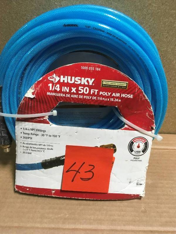 Husky 14 in. x 50 ft. Polyurethane Air Hose  in like new condition