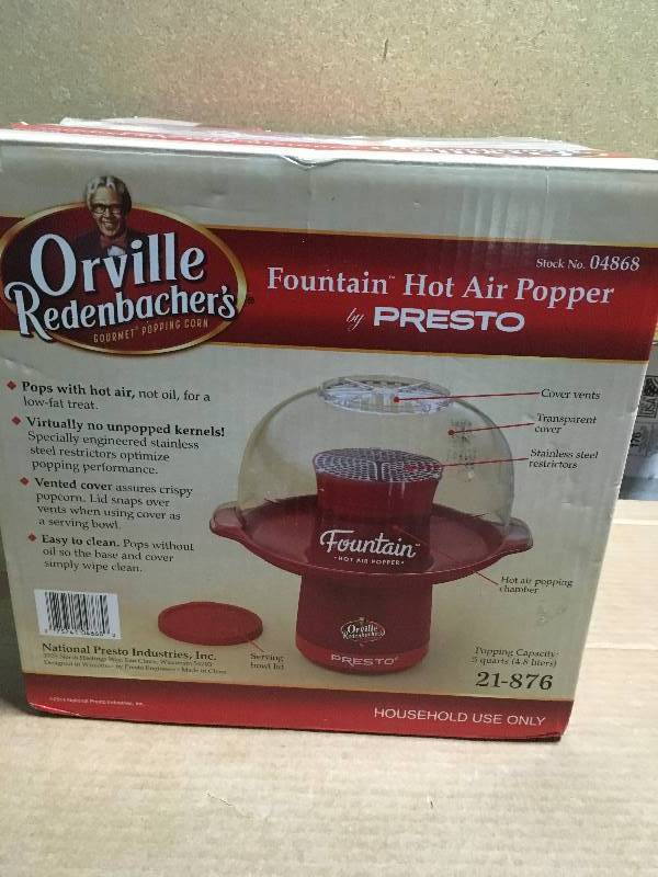 Presto Hot Air Popcorn Popper in like new condition