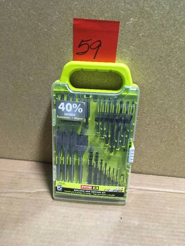 RYOBI Black Oxide Drill and Drive Kit (31-Piece)  in like new condition