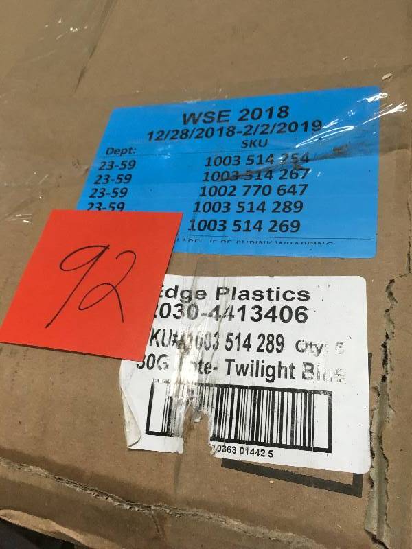 HDX 30 Gallon Tote in Twilight Blue QTY 6