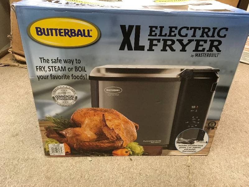 lot 68 image: Butterball Mb23010618 Masterbuilt Fryer XL Stainless Steel in like new condition