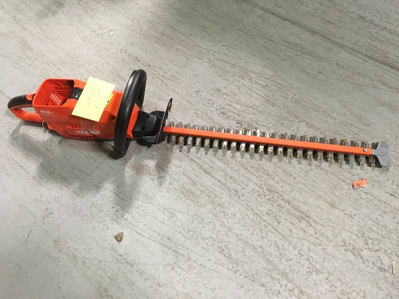 lot 85 image: ECHO 24 in. 58-Volt Lithium-Ion Brushless Cordless Hedge Trimmer  Battery and Charger are not Included  TOOL ONLY in working condition