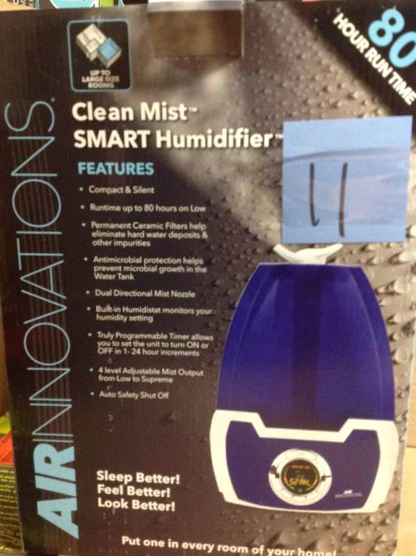 lot 11 image: Air Innovations 1.6 Gal. Cool Mist Digital Humidifier for Large Rooms Up To 500 sq. ft. in like new condition