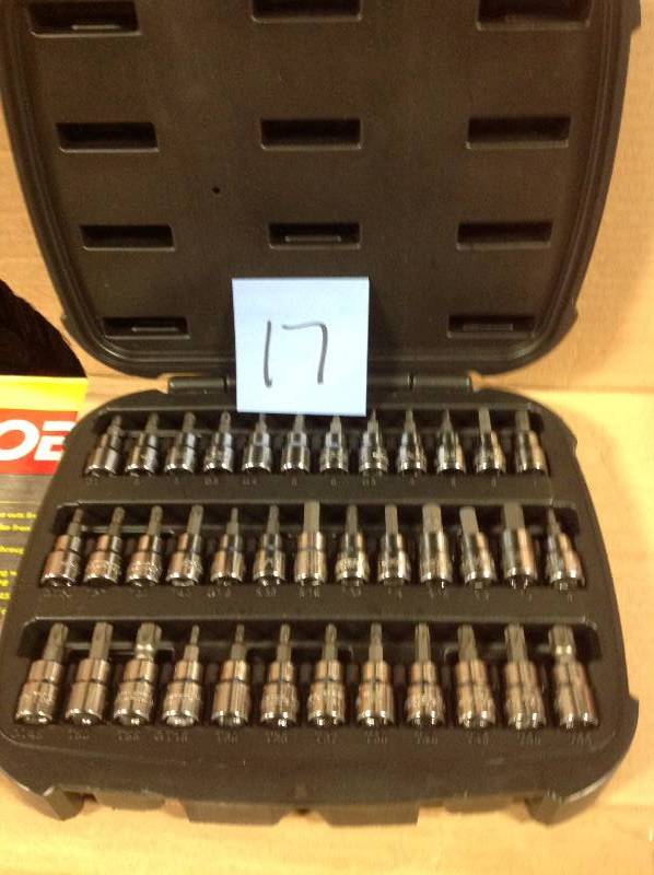 lot 17 image: Husky 38 in. Drive Master Bit Socket Set (37-Piece) in like new condition