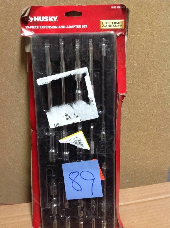 lot 89 image: Husky Accessory Set (19-Piece)  in like new condition