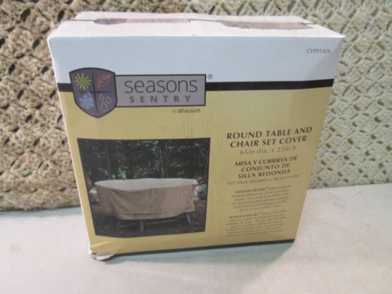 lot 49 image: Seasons Sentry Round Table and Chai...