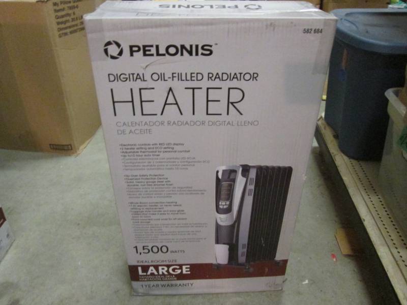 lot 91 image: Pelonis 1500-Watt Digital Oil Fille...