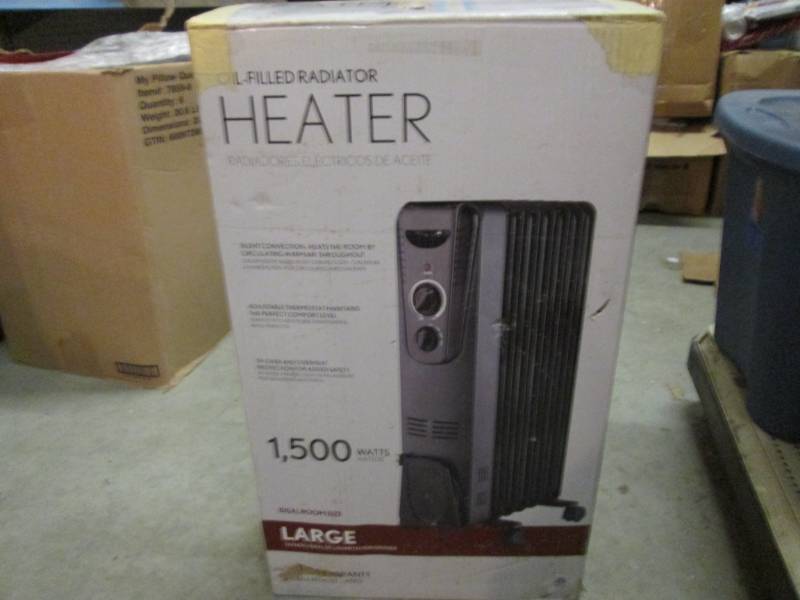 lot 92 image: 1500-Watt Electric Oil Filled Radia...