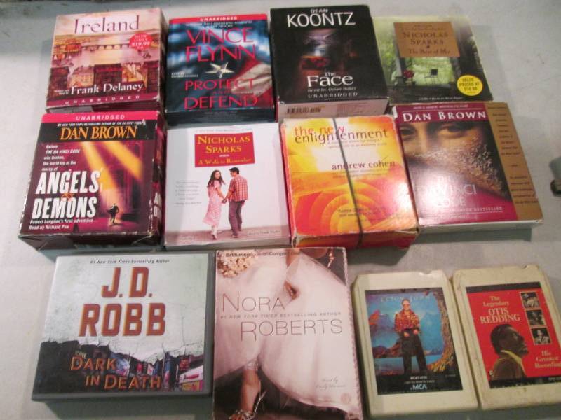 lot 107 image: Lot of 10 Audio Books and 2 8-Track...