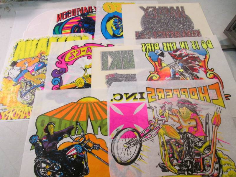 lot 155 image: Lot of 10 Misc Heat Press Transfers...