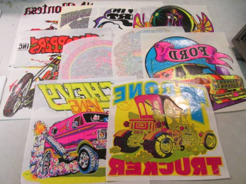 lot 156 image: Lot of 10 Misc Heat Press Transfers...