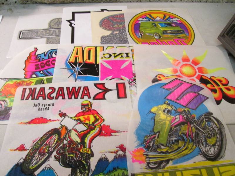 lot 159 image: Lot of 10 Misc Heat Press Transfers...