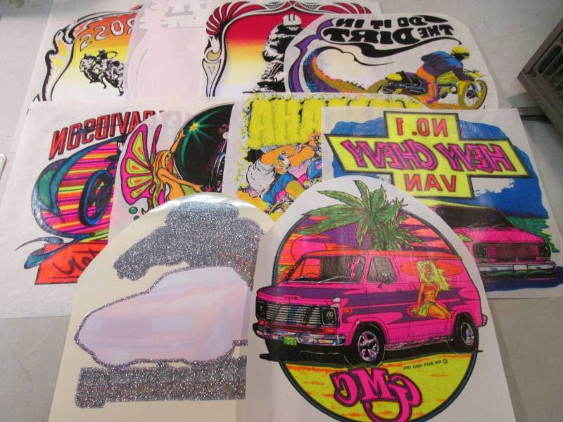 lot 161 image: Lot of 10 Misc Heat Press Transfers...