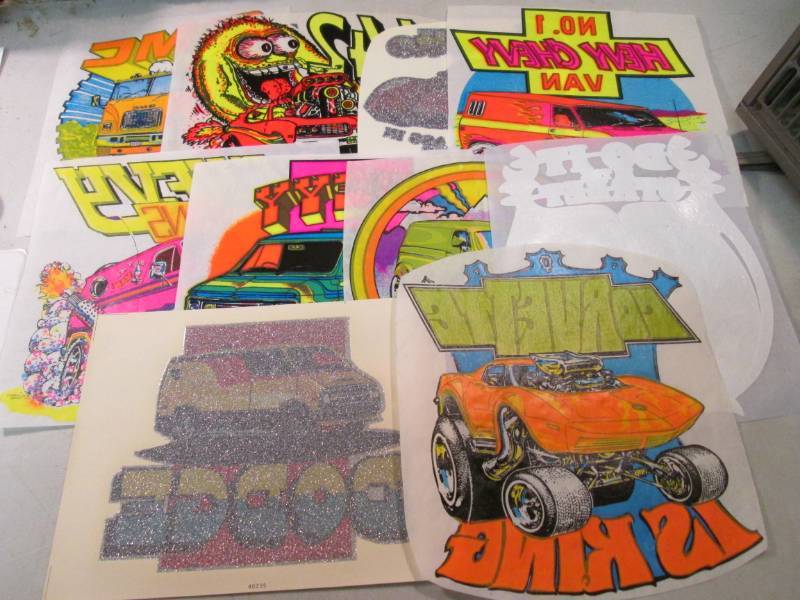 lot 162 image: Lot of 10 Misc Heat Press Transfers...