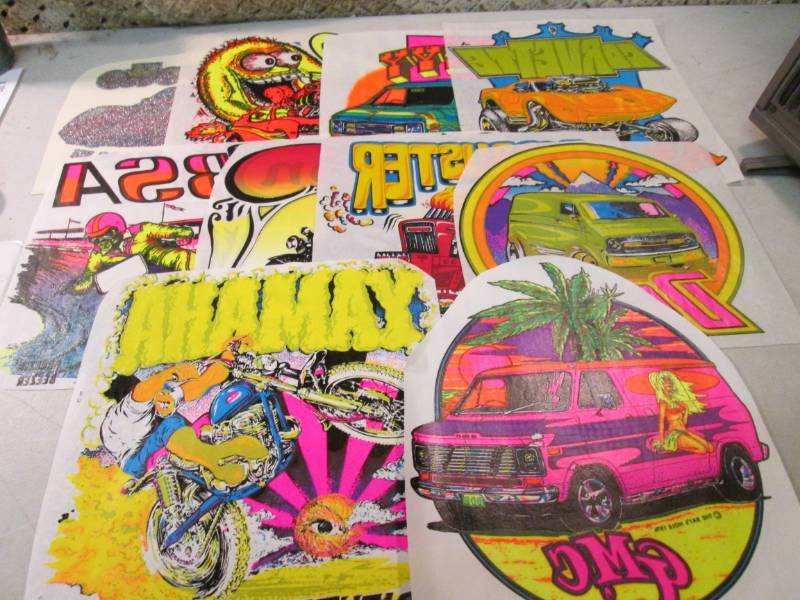 lot 163 image: Lot of 10 Misc Heat Press Transfers...