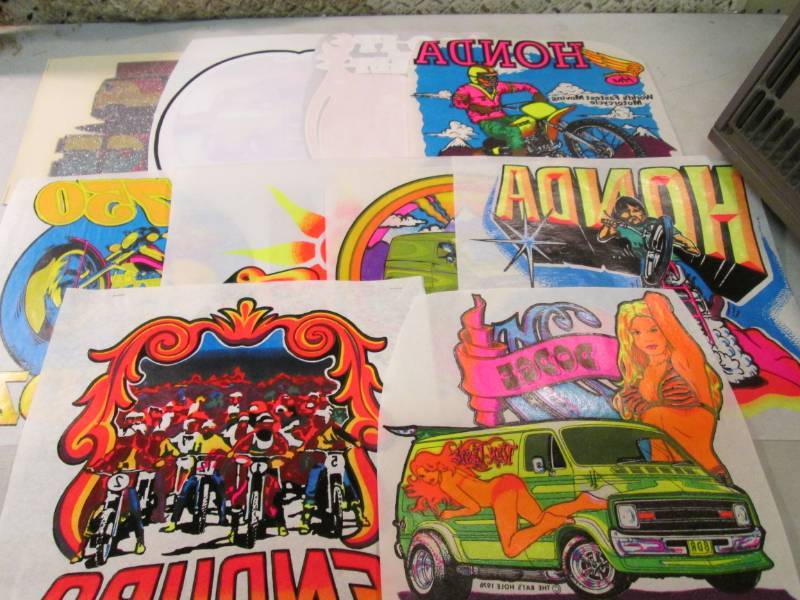 lot 166 image: Lot of 10 Misc Heat Press Transfers...