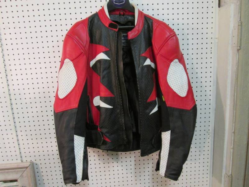 lot 168 image: Mossi Leather Motorcycle Jacket wit...