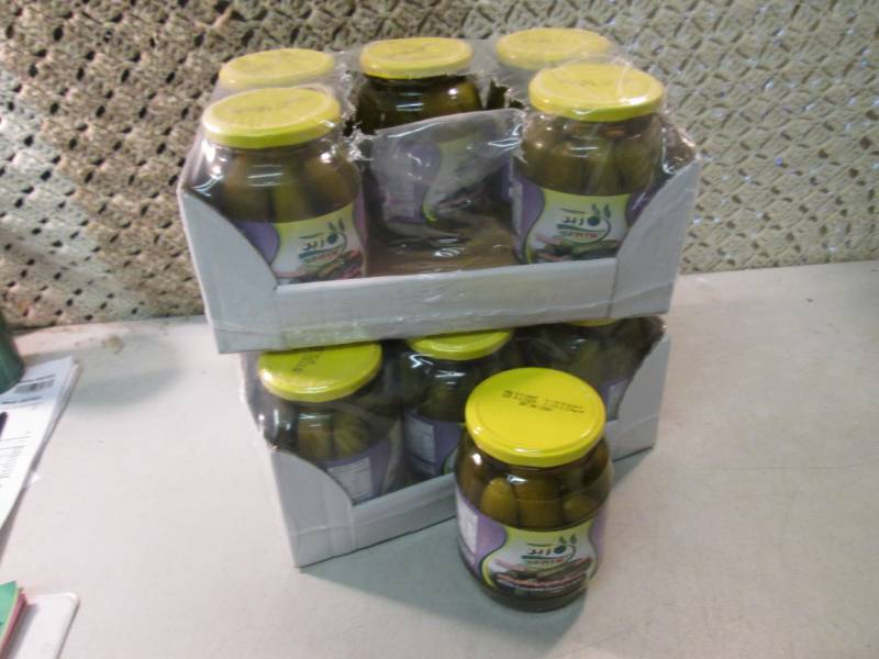 lot 185 image: 2 Cases of 6 Jars Each of Whole Cuc...