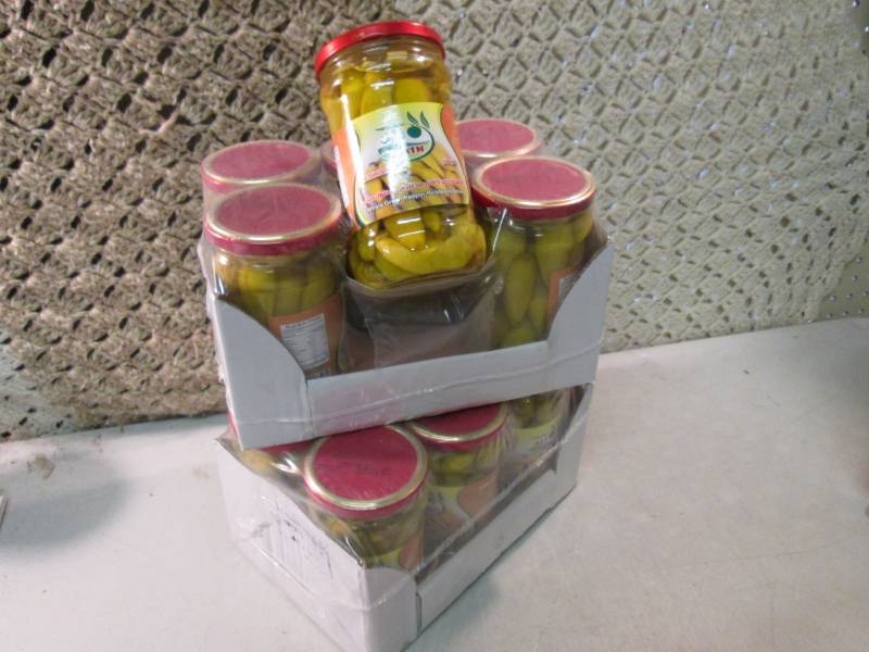 lot 189 image: 2 Cases of 6 Jars Each of Whole Gre...
