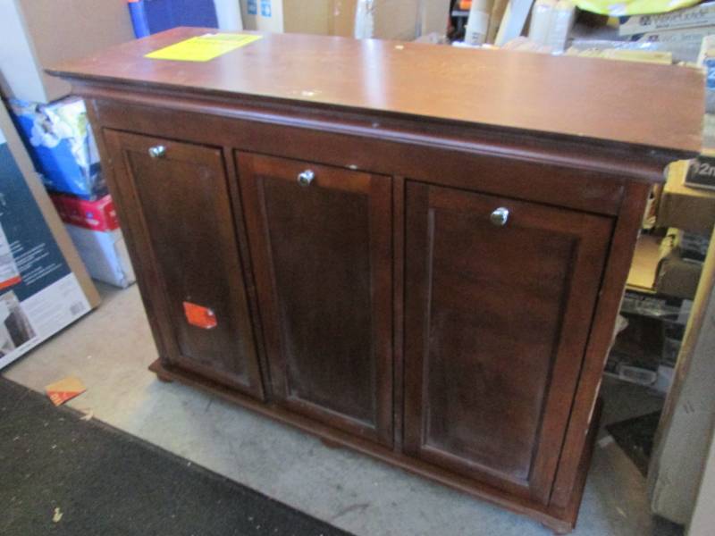 lot 205 image: Hampton Bay Triple Tilt-Out Hamper ...
